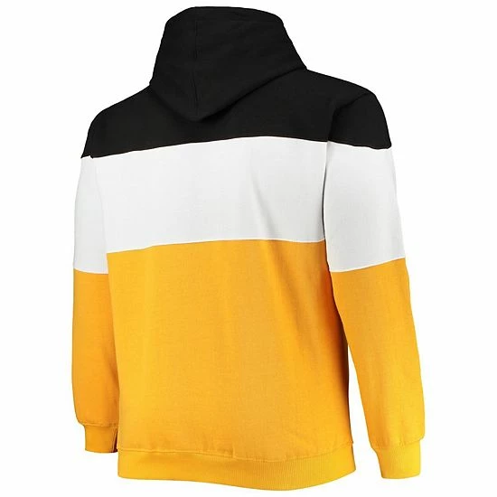 Men's Fanatics Branded Black/Gold Pittsburgh Penguins Big & Tall Colorblock Fleece Hoodie Men's Fanatics Branded Black/Gold Pittsburgh Penguins Big & Tall Colorblock Fleece Hoodie -Metaverse shop unnamed file 15175
