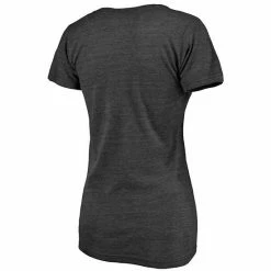 Women's Fanatics Branded Heathered Charcoal Pittsburgh Pirates Wordmark Tri-Blend V-Neck T-Shirt -Metaverse shop unnamed file 15184