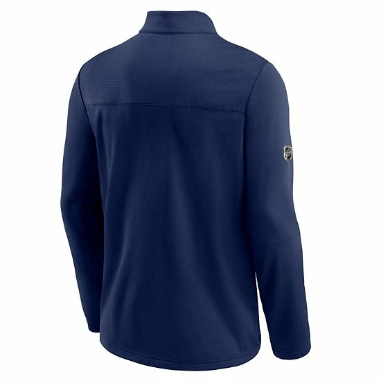 Men's Fanatics Branded Navy Nashville Predators Authentic Pro Travel And Training Quarter-Zip Jacket 6 Men's Fanatics Branded Navy Nashville Predators Authentic Pro Travel And Training Quarter-Zip Jacket - Image 4