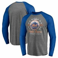 Men's Fanatics Branded Gray New York Mets 1986 World Series 35th Anniversary Stars Raglan 3/4-Sleeve T-Shirt 3 Men's Fanatics Branded Gray New York Mets 1986 World Series 35th Anniversary Stars Raglan 3/4-Sleeve T-Shirt -Metaverse shop unnamed file 15261