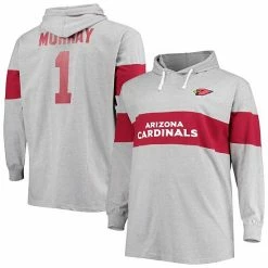 Men's Fanatics Branded Kyler Murray Heathered Gray Arizona Cardinals Big & Tall Player Name & Number Pullover Hoodie 3 Men's Fanatics Branded Kyler Murray Heathered Gray Arizona Cardinals Big & Tall Player Name & Number Pullover Hoodie -Metaverse shop unnamed file 15267