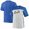 Men's Fanatics Branded Royal/Heathered Gray New York Mets Big & Tall Colorblock T-Shirt -Metaverse shop unnamed file 15277