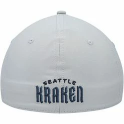 Men's Fanatics Branded Gray Seattle Kraken Secondary Logo Flex Hat -Metaverse shop unnamed file 15295