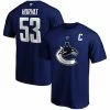 Men's Fanatics Branded Bo Horvat Blue Vancouver Canucks Authentic Stack Name & Number Team T-Shirt -Metaverse shop unnamed file 15296