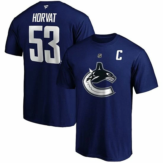 Men's Fanatics Branded Bo Horvat Blue Vancouver Canucks Authentic Stack Name & Number Team T-Shirt Men's Fanatics Branded Bo Horvat Blue Vancouver Canucks Authentic Stack Name & Number Team T-Shirt -Metaverse shop unnamed file 15296
