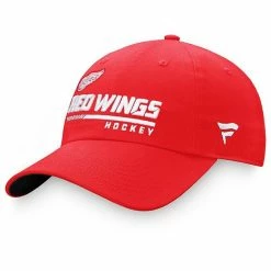 Men's Fanatics Branded Red Detroit Red Wings Authentic Pro Locker Room Adjustable Hat