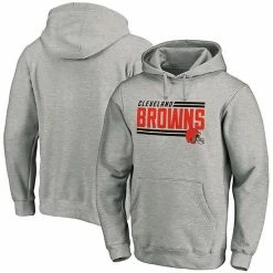 Men's Fanatics Branded Heathered Heather Gray Cleveland Browns Big & Tall On Side Stripe Pullover Hoodie -Metaverse shop unnamed file 15367