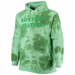 Men's Fanatics Branded Kelly Green Boston Celtics Big & Tall Wordmark Cloud Dye Pullover Hoodie -Metaverse shop unnamed file 15371