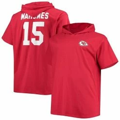 Men's Fanatics Branded Patrick Mahomes Red Kansas City Chiefs Big & Tall Player Name & Number Hoodie T-Shirt -Metaverse shop unnamed file 15388