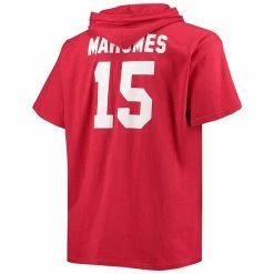 Men's Fanatics Branded Patrick Mahomes Red Kansas City Chiefs Big & Tall Player Name & Number Hoodie T-Shirt -Metaverse shop unnamed file 15390