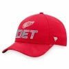 Men's Fanatics Branded Red Detroit Red Wings Authentic Pro Team Locker Room Adjustable Hat -Metaverse shop unnamed file 15391