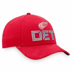 Men's Fanatics Branded Red Detroit Red Wings Authentic Pro Team Locker Room Adjustable Hat -Metaverse shop unnamed file 15393