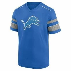 Men's Fanatics Branded Blue Detroit Lions Textured Hashmark V-Neck T-Shirt 4 Men's Fanatics Branded Blue Detroit Lions Textured Hashmark V-Neck T-Shirt -Metaverse shop unnamed file 15397