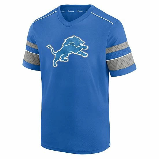 Men's Fanatics Branded Blue Detroit Lions Textured Hashmark V-Neck T-Shirt Men's Fanatics Branded Blue Detroit Lions Textured Hashmark V-Neck T-Shirt -Metaverse shop unnamed file 15397