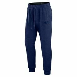 Men's Fanatics Branded Heather Navy Nashville Predators Authentic Pro Road Jogger Sweatpants -Metaverse shop unnamed file 15401
