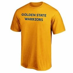 Men's Fanatics Branded Gold Golden State Warriors Alternate Wordmark T-Shirt -Metaverse shop unnamed file 15405
