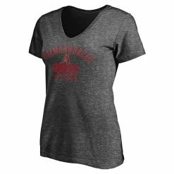 Women's Fanatics Branded Heathered Charcoal Arizona Diamondbacks Old Time Favorite V-Neck T-Shirt -Metaverse shop unnamed file 15419