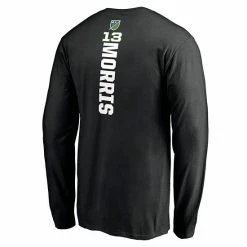 Men's Fanatics Branded Jordan Morris Black Seattle Sounders FC Playmaker Name & Number Long Sleeve T-Shirt -Metaverse shop unnamed file 15430