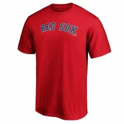 Men's Fanatics Branded Red Boston Red Sox Official Wordmark Logo T-Shirt 5 Men's Fanatics Branded Red Boston Red Sox Official Wordmark Logo T-Shirt -Metaverse shop unnamed file 15444