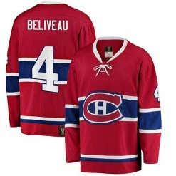 Men's Fanatics Branded Jean Beliveau Red Montreal Canadiens Premier Breakaway Retired Player Jersey -Metaverse shop unnamed file 15462