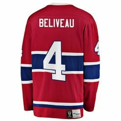 Men's Fanatics Branded Jean Beliveau Red Montreal Canadiens Premier Breakaway Retired Player Jersey -Metaverse shop unnamed file 15464