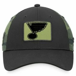 Men's Fanatics Branded Black/Camo St. Louis Blues Military Appreciation Adjustable Hat 4 Men's Fanatics Branded Black/Camo St. Louis Blues Military Appreciation Adjustable Hat -Metaverse shop unnamed file 15467