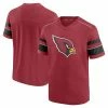 Men's Fanatics Branded Cardinal Arizona Cardinals Textured Hashmark V-Neck T-Shirt -Metaverse shop unnamed file 15470