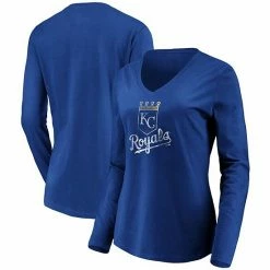 Women's Fanatics Branded Royal Kansas City Royals Core Team Long Sleeve V-Neck T-Shirt 3 Women's Fanatics Branded Royal Kansas City Royals Core Team Long Sleeve V-Neck T-Shirt -Metaverse shop unnamed file 15502