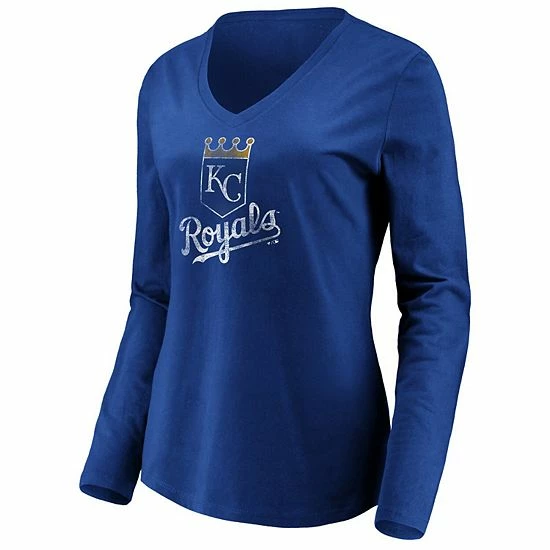Women's Fanatics Branded Royal Kansas City Royals Core Team Long Sleeve V-Neck T-Shirt Women's Fanatics Branded Royal Kansas City Royals Core Team Long Sleeve V-Neck T-Shirt -Metaverse shop unnamed file 15503