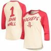 Women's Fanatics Branded John Wall Cream Houston Rockets NBA 3/4-Sleeve Raglan T-Shirt 1 Women's Fanatics Branded John Wall Cream Houston Rockets NBA 3/4-Sleeve Raglan T-Shirt -Metaverse shop unnamed file 15505