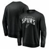 Men's Fanatics Branded Black San Antonio Spurs Game Time Arch Pullover Sweatshirt -Metaverse shop unnamed file 15559