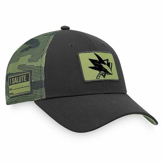 Men's Fanatics Branded Black/Camo San Jose Sharks Military Appreciation Adjustable Hat Men's Fanatics Branded Black/Camo San Jose Sharks Military Appreciation Adjustable Hat -Metaverse shop unnamed file 15564