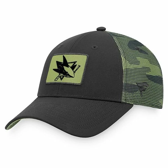 Men's Fanatics Branded Black/Camo San Jose Sharks Military Appreciation Adjustable Hat Men's Fanatics Branded Black/Camo San Jose Sharks Military Appreciation Adjustable Hat -Metaverse shop unnamed file 15565