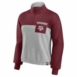 Women's Fanatics Branded Maroon/Heathered Gray Texas A&M Aggies Sideline To Sideline Colorblock Quarter-Zip Jacket 4 Women's Fanatics Branded Maroon/Heathered Gray Texas A&M Aggies Sideline To Sideline Colorblock Quarter-Zip Jacket -Metaverse shop unnamed file 15595
