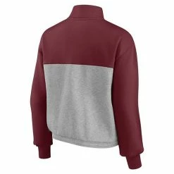 Women's Fanatics Branded Maroon/Heathered Gray Texas A&M Aggies Sideline To Sideline Colorblock Quarter-Zip Jacket 5 Women's Fanatics Branded Maroon/Heathered Gray Texas A&M Aggies Sideline To Sideline Colorblock Quarter-Zip Jacket -Metaverse shop unnamed file 15596