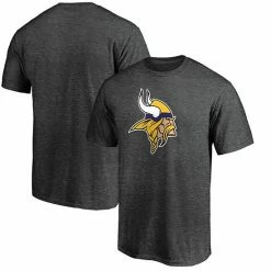 Men's Fanatics Branded Heathered Charcoal Minnesota Vikings Primary Logo Team T-Shirt 3 Men's Fanatics Branded Heathered Charcoal Minnesota Vikings Primary Logo Team T-Shirt -Metaverse shop unnamed file 15614