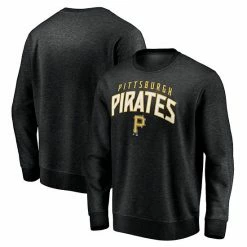 Men's Fanatics Branded Black Pittsburgh Pirates Gametime Arch Pullover Sweatshirt -Metaverse shop unnamed file 15666