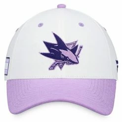 Men's Fanatics Branded White/Purple San Jose Sharks Authentic Pro Hockey Fights Cancer Snapback Hat 9 Men's Fanatics Branded White/Purple San Jose Sharks Authentic Pro Hockey Fights Cancer Snapback Hat -Metaverse shop unnamed file 15674