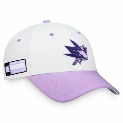 Men's Fanatics Branded White/Purple San Jose Sharks Authentic Pro Hockey Fights Cancer Snapback Hat 10 Men's Fanatics Branded White/Purple San Jose Sharks Authentic Pro Hockey Fights Cancer Snapback Hat -Metaverse shop unnamed file 15675