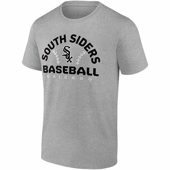 Men's Fanatics Branded Gray Chicago White Sox Iconic Go For Two T-Shirt 5 Men's Fanatics Branded Gray Chicago White Sox Iconic Go For Two T-Shirt - Image 3