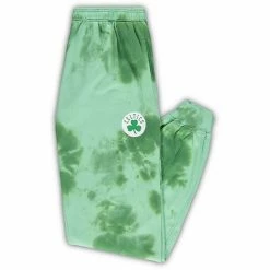 Men's Fanatics Branded Kelly Green Boston Celtics Big & Tall Wordmark Cloud Dye Jogger Pants