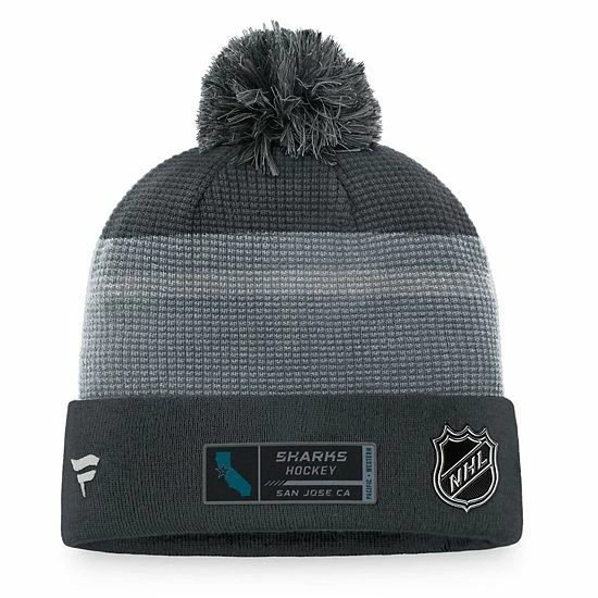 Men's Fanatics Branded Charcoal San Jose Sharks Authentic Pro Home Ice Cuffed Knit Hat with Pom Men's Fanatics Branded Charcoal San Jose Sharks Authentic Pro Home Ice Cuffed Knit Hat With Pom -Metaverse shop unnamed file 15753