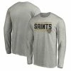 Men's Fanatics Branded Heathered Gray New Orleans Saints Big & Tall On Side Stripe Long Sleeve T-Shirt -Metaverse shop unnamed file 15754