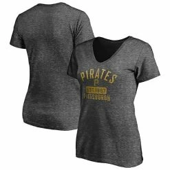 Women's Fanatics Branded Heathered Charcoal Pittsburgh Pirates Old Time Favorite V-Neck T-Shirt 7 Women's Fanatics Branded Heathered Charcoal Pittsburgh Pirates Old Time Favorite V-Neck T-Shirt -Metaverse shop unnamed file 15810