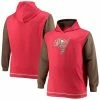 Men's Fanatics Branded Red/Pewter Tampa Bay Buccaneers Big & Tall Block Party Pullover Hoodie -Metaverse shop unnamed file 15891
