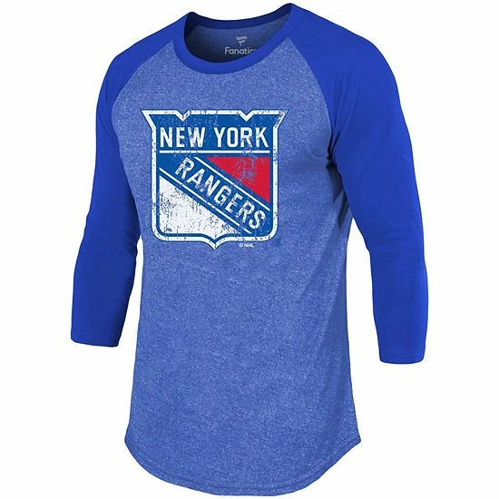 Men's Fanatics Branded Artemi Panarin Blue New York Rangers Name & Number Tri-Blend Raglan 3/4-Sleeve T-Shirt Men's Fanatics Branded Artemi Panarin Blue New York Rangers Name & Number Tri-Blend Raglan 3/4-Sleeve T-Shirt -Metaverse shop unnamed file 15960