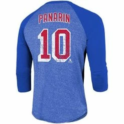 Men's Fanatics Branded Artemi Panarin Blue New York Rangers Name & Number Tri-Blend Raglan 3/4-Sleeve T-Shirt 5 Men's Fanatics Branded Artemi Panarin Blue New York Rangers Name & Number Tri-Blend Raglan 3/4-Sleeve T-Shirt -Metaverse shop unnamed file 15961