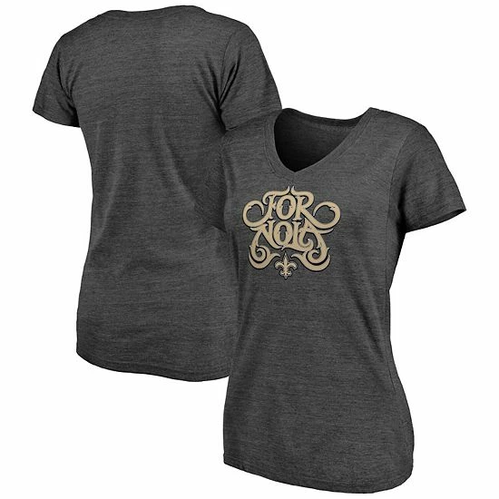 Women's Fanatics Branded Heathered Charcoal New Orleans Saints Hometown V-Neck Tri-Blend T-Shirt Women's Fanatics Branded Heathered Charcoal New Orleans Saints Hometown V-Neck Tri-Blend T-Shirt -Metaverse shop unnamed file 15982