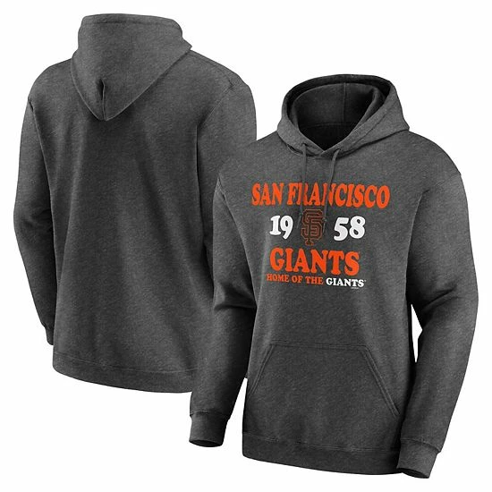 Men's Fanatics Branded Charcoal San Francisco Giants Fierce Competitor Pullover Hoodie 3 Men's Fanatics Branded Charcoal San Francisco Giants Fierce Competitor Pullover Hoodie