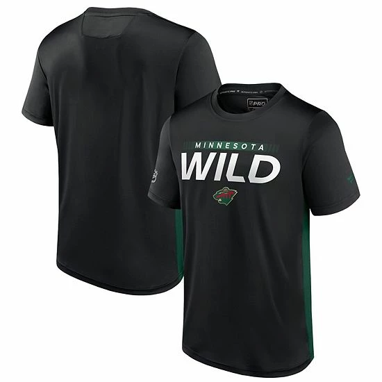 Men's Fanatics Branded Black/Green Minnesota Wild Authentic Pro Rink Tech T-Shirt Men's Fanatics Branded Black/Green Minnesota Wild Authentic Pro Rink Tech T-Shirt -Metaverse shop unnamed file 16039